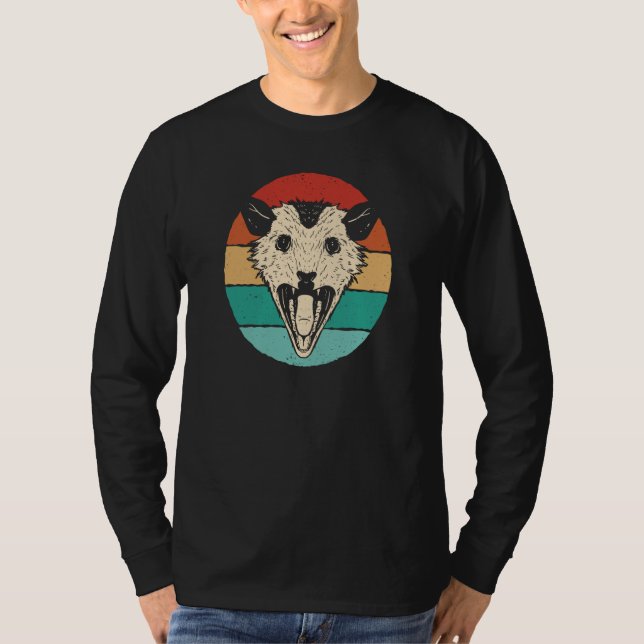 Opossum Rainbow Colour for Men Women and Children T-Shirt (Front)