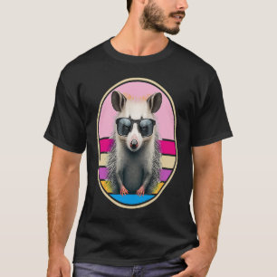 Opossum Retro Outfit Cool Animal Eat Trash Possum T-Shirt
