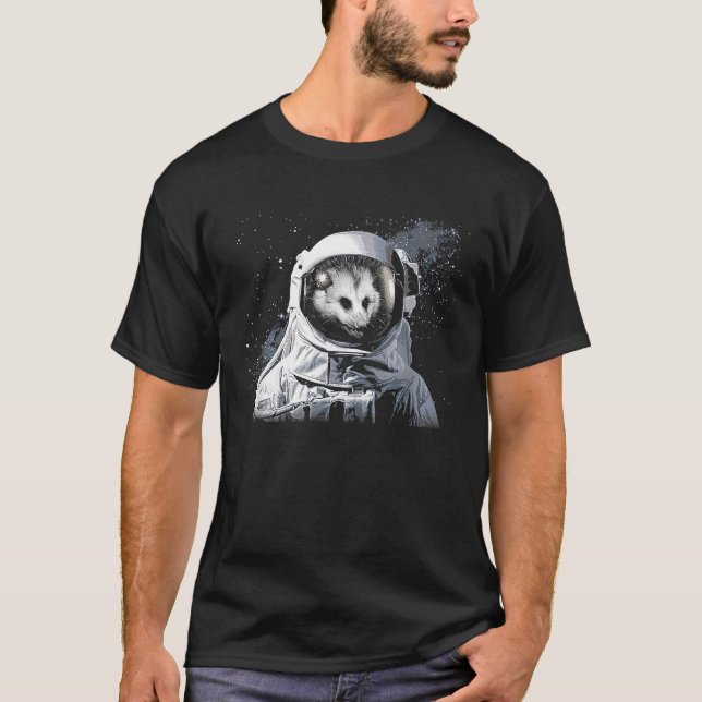 Opossum Tees  Possum Astronaut Space (Front)