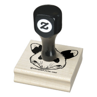 Opossum "UGH..." Rubber Stamp
