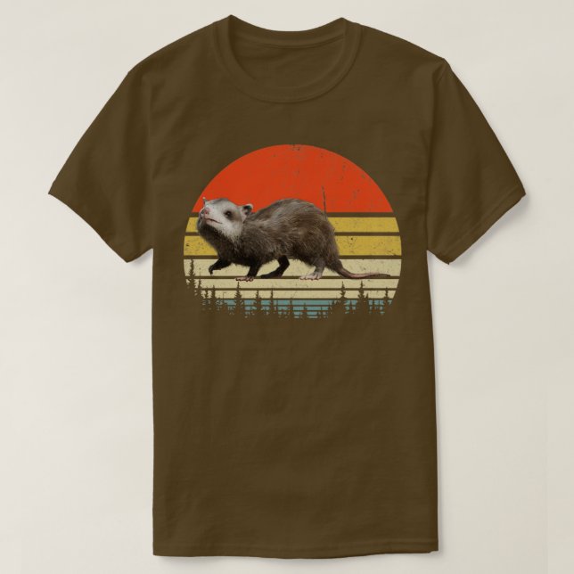 Opossum Vintage Retro Style Possum T-Shirt (Design Front)