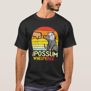 Opossum Whisperer Fist Bump Retro Possum Men Boys T-Shirt