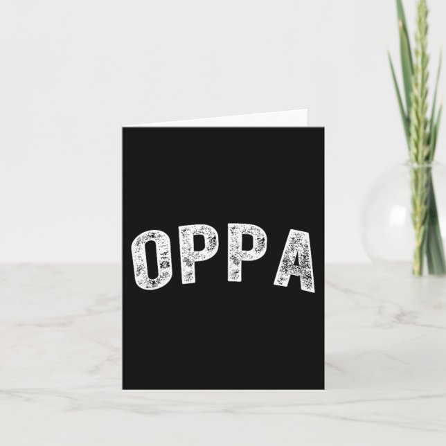 Oppa  card (Front)