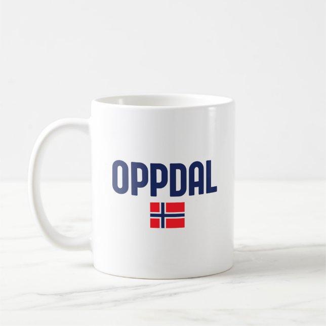OPPDAL Norway Coffee Mug (Left)