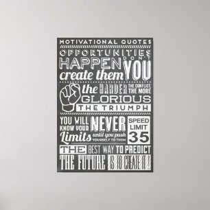 Opportunities Chalkboard Canvas Print