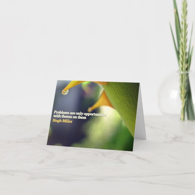 Opportunities Motivational Note Card (Front)