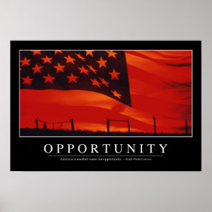 Opportunity: Inspirational Quote Poster