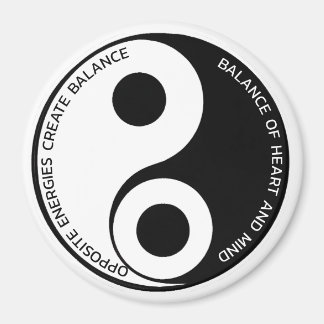 Opposite Energies, Create Balance Yin Yang Magnet