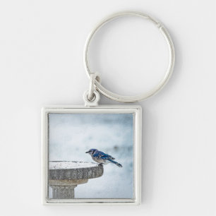 Opposite Sides Painterly Key Ring
