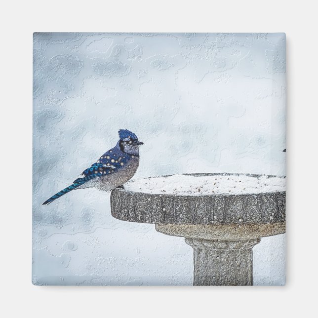 Opposite Sides Painterly Magnet (Front)