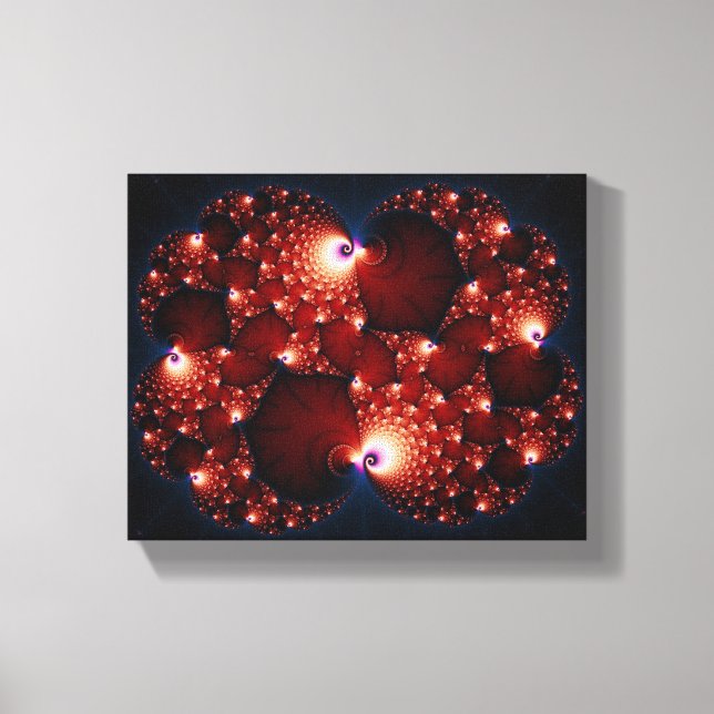 Opposites Attract - Fractal Art Canvas Print (Front)