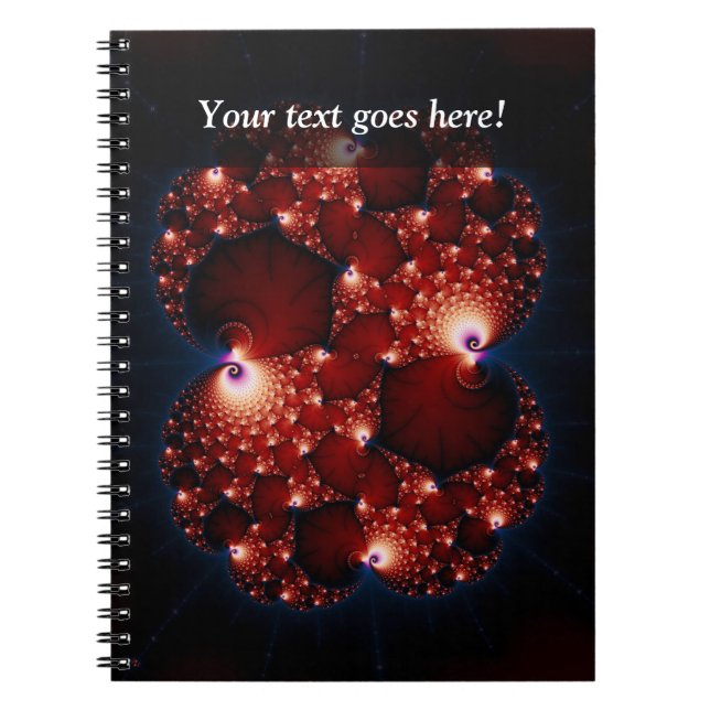Opposites Attract - Fractal Art Spiral Notebook (Front)