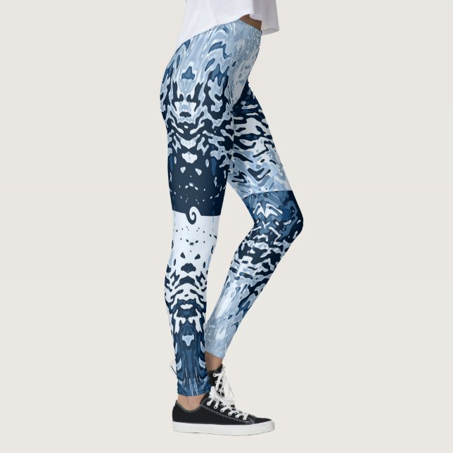 Opposites Attract Navy Blue Leggings (Right)