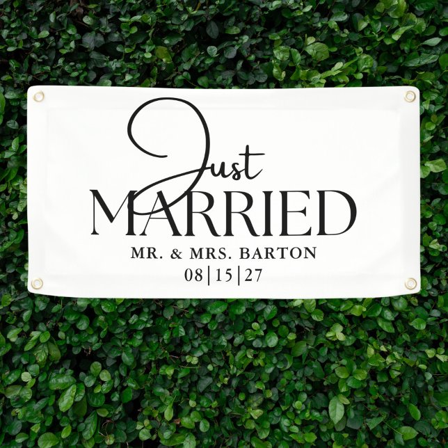 Opposites Just Married Car Banner (Creator Uploaded)