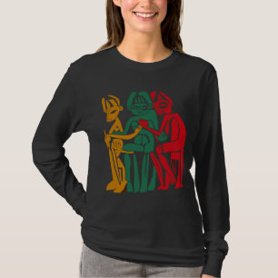 OPRETEYS Tribal Abstract Figures T-Shirt