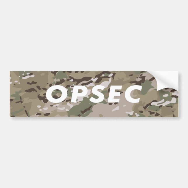 OPSEC - Operations Security Bumper Sticker (Front)