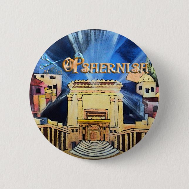 Opshernish 6 Cm Round Badge (Front)