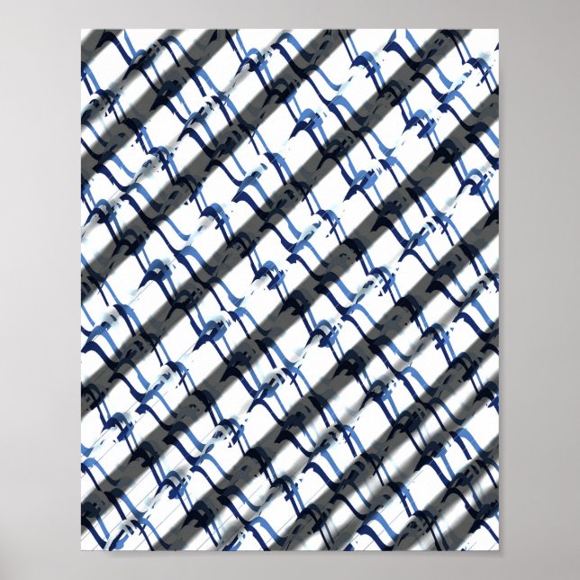 Opt art 3d Hallucinations Pattern  Poster (Front)