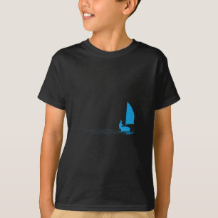 Opti Sailboat Sailing Dinghy Sail Boat Sailor Grap T-Shirt