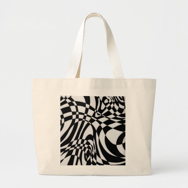 Optic #1 by Michael Moffa c1991 Large Tote Bag (Front)