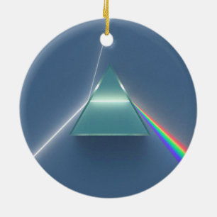 Optic Prism Refracting and Reflecting Light Ceramic Tree Decoration