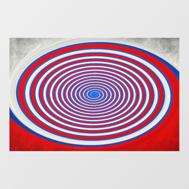 Optic Rings - Red Blue Window Decal (Sheet)