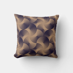 Optical Circles Illusion: Geometric Seamless. Cushion