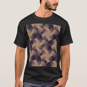 Optical Circles Illusion: Geometric Seamless. T-Shirt