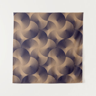Optical Circles Illusion: Geometric Seamless. Tapestry