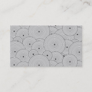 OPTICAL CIRCLES in BLACK & WHITE Business Card