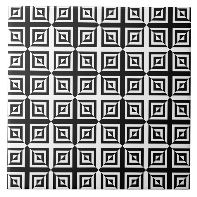 optical diamonds ceramic tile (Front)