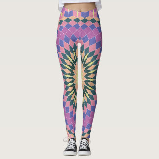 Optical Effect Flower Leggings