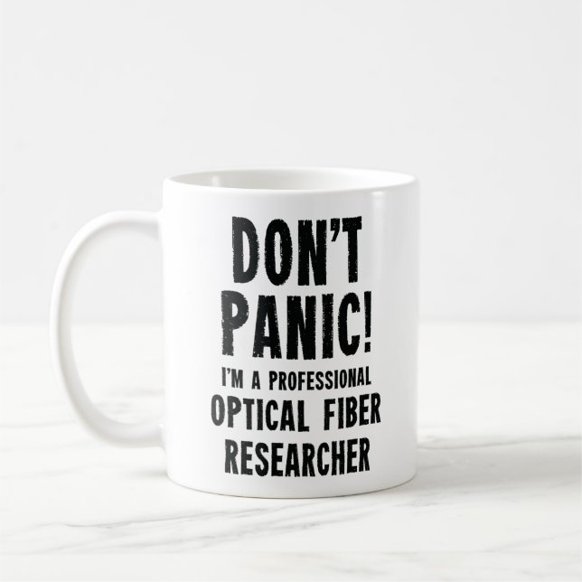 Optical Fiber Researcher Coffee Mug (Left)
