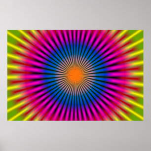 OPTICAL HYPNO DISC RECTANGULAR POSTER