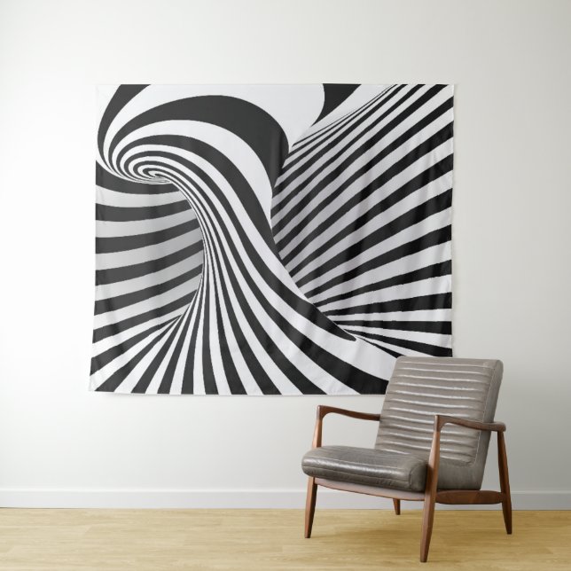 Optical illusion 1 tapestry (In Situ (Horizontal))