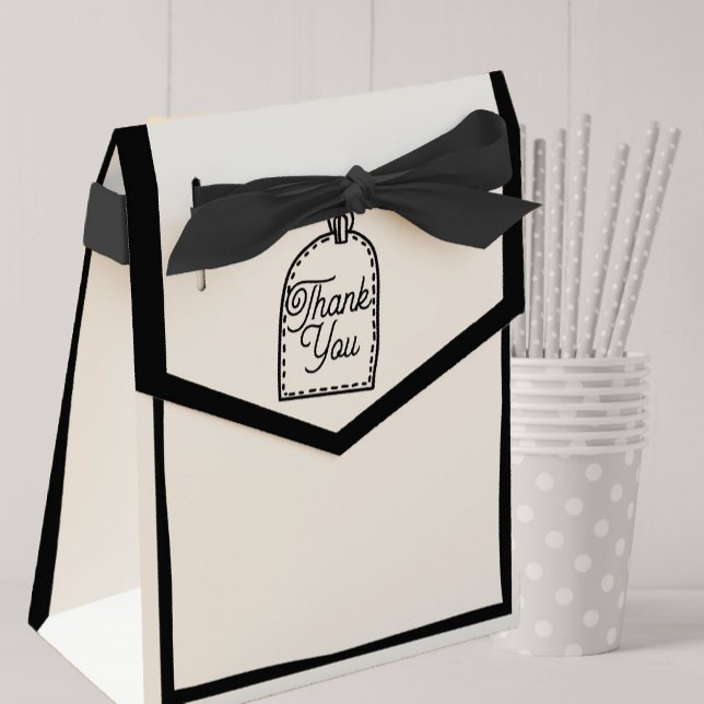 Optical Illusion 2D Comic Style Thank You Favour Box (Creator Uploaded)