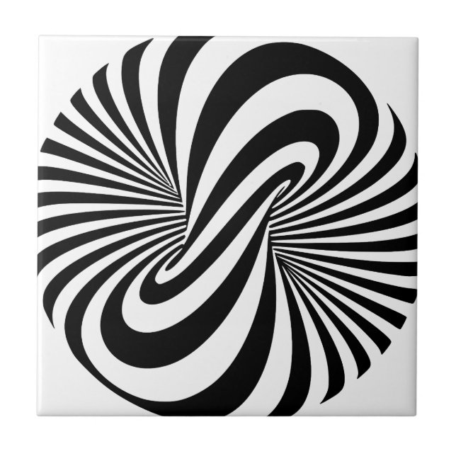 Optical Illusion 3D Spiral Tile (Front)