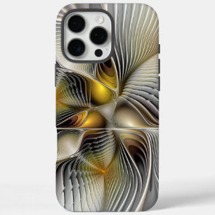 Optical Illusion Abstract 3D Fractal With Depth iPhone 16 Pro Max Case