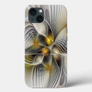 Optical Illusion Abstract 3D Fractal With Depth iPhone 13 Case