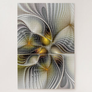 Optical Illusion Abstract 3D Fractal With Depth Jigsaw Puzzle
