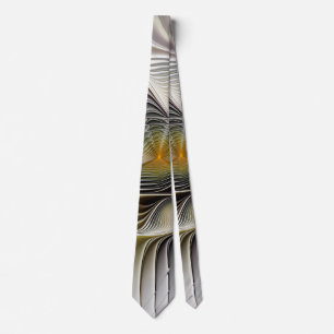 Optical Illusion Abstract 3D Fractal With Depth Tie