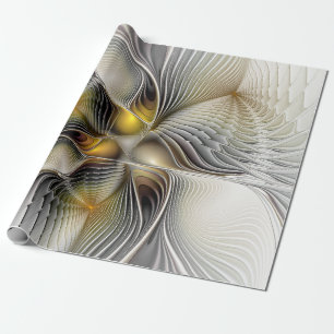 Optical Illusion Abstract 3D Fractal With Depth Wrapping Paper
