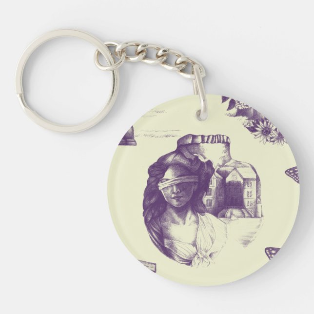 Optical Illusion Acrylic Keychain (Front)