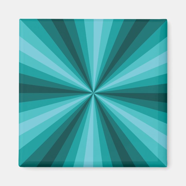 Optical Illusion Aqua Magnet (Front)