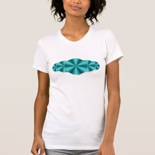 Optical Illusion Aqua Women's Light Shirt