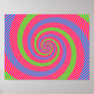 Optical Illusion Art Poster