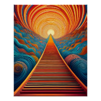 Optical Illusion Art – Vibrant Endless Path