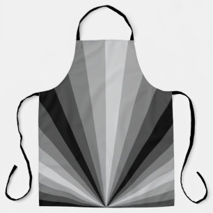 Optical Illusion Black All-Over Print Apron