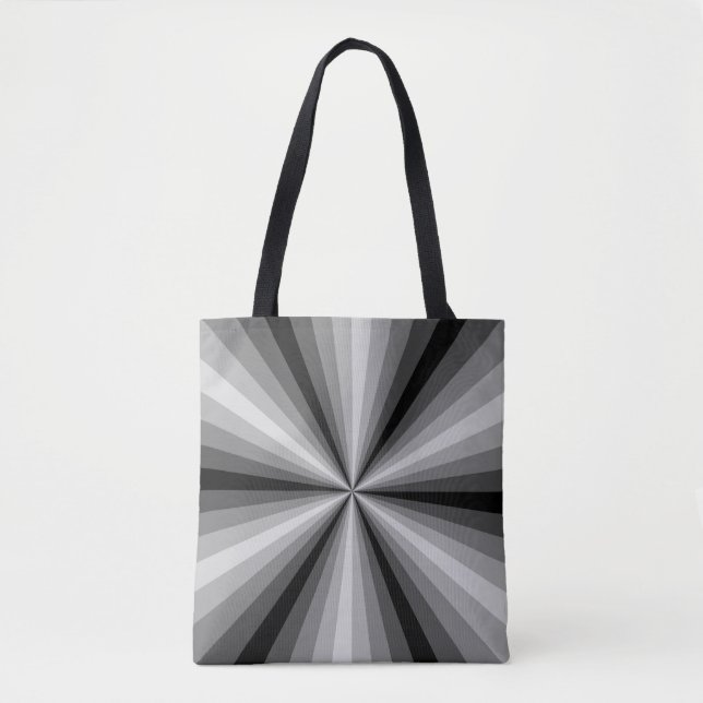 Optical Illusion Black All-Over-Print Bag (Front)