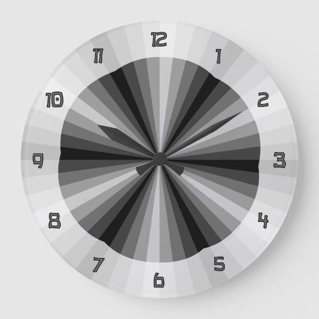 Optical Illusion Black Clock (Front)